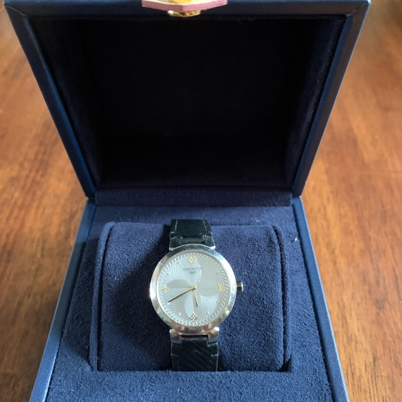Louis Vuitton Tambour slim Watch w/extra band - Picture 2 of 6